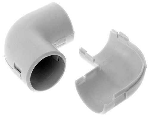 Угол разборный 90гр. ПВХ Промрукав Д=20 IP40 серый фото Угол разборный 90гр. ПВХ Промрукав Д=20 IP40 серый картинка